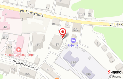 Физкультурно-оздоровительный центр Адели на Первомайской улице на карте