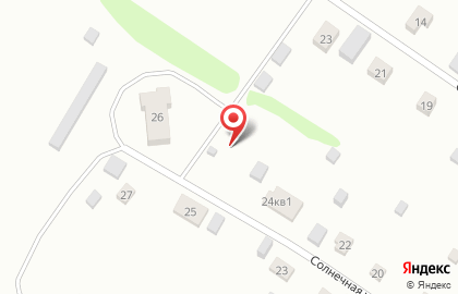 Продовольственный магазин на Солнечной улице на карте