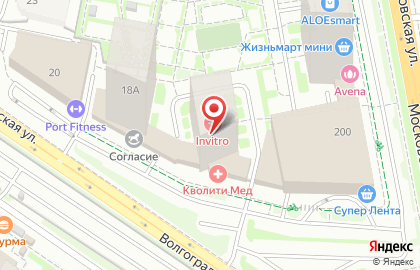 Медицинский центр Кволити Мед на Волгоградской улице на карте
