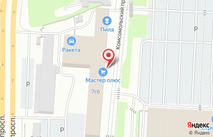 Салон обоев Декорация на Комсомольском проспекте на карте