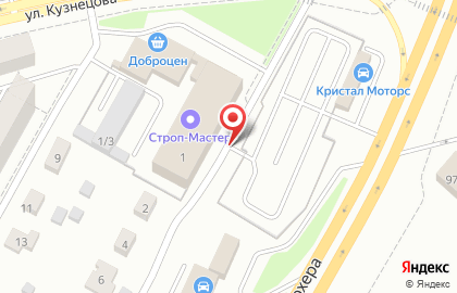 Фабрика мягкой мебели Sid-диваны на улице Кузнецова на карте