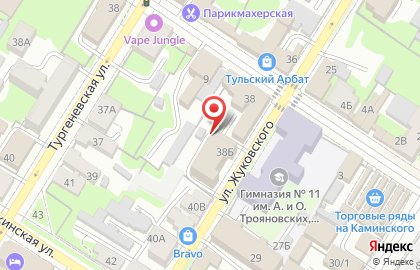 Тульский фехтовальный клуб на карте