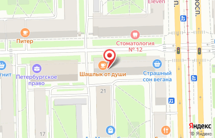 Кафе Суши White на Московском проспекте на карте