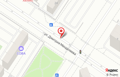 На Менделеева, ОАО Тюменская домостроительная компания на улице Дмитрия Менделеева на карте