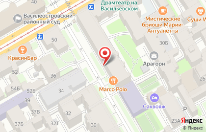 Дистрибьюторский центр Tupperware в Василеостровском районе на карте