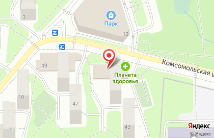 Магазинов колбасных изделий Рублевский на Комсомольской улице на карте