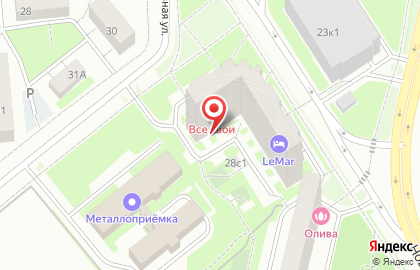 Москитные сетки у метро Люблино на карте