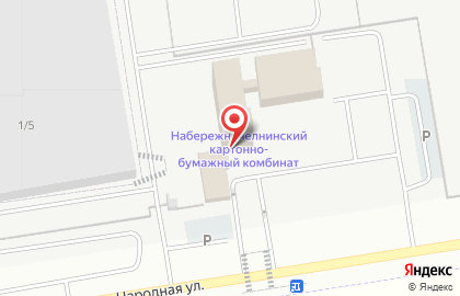 Народное предприятие Набережночелнинский картонно-бумажный комбинат им. С.П. Титова на карте