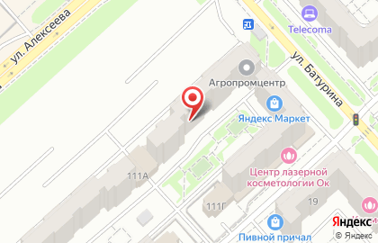 Инстар Лоджистикс на улице Алексеева на карте