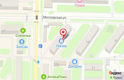 Супермаркет Авокадо на Московской улице на карте