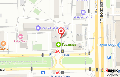 Продуктовый магазин в Москве на карте