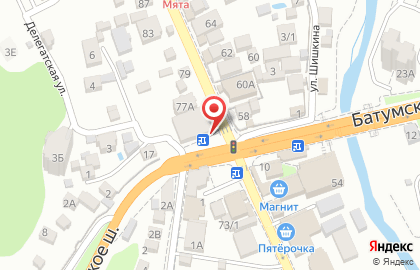 Парикмахерская Вера в Лазаревском районе на карте
