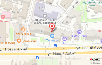 Bear Hostels на Смоленской на карте