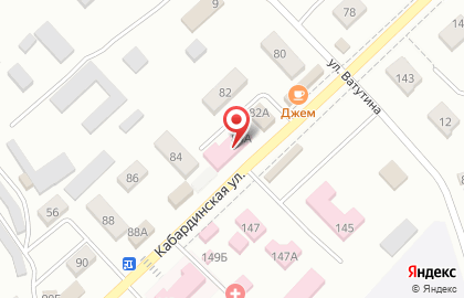 Медицинская лаборатория Гемотест на Кабардинской улице на карте