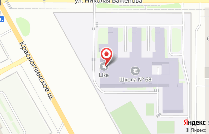 Школа №68 в Самаре на карте