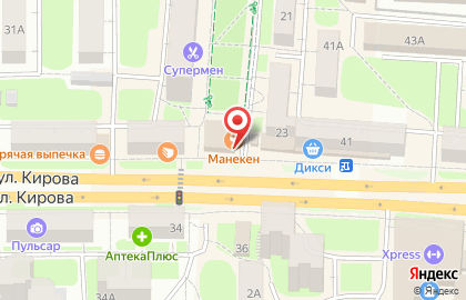 Служба доставки еды Maneken Grill на карте