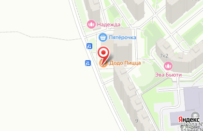 Пиццерия Додо Пицца в Москве на карте