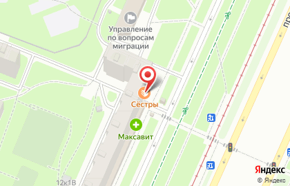 Булочная Сёстры на проспекте Просвещения на карте