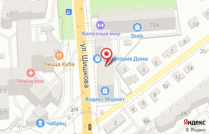 Магазин лакокрасочных материалов в Коминтерновском районе на карте