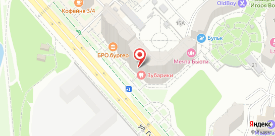 Студия маникюра МЁД на улице Гудкова на карте