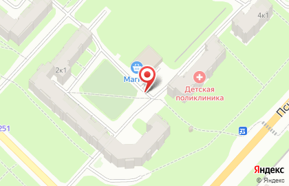 Киоск по продаже овощей и фруктов в Великом Новгороде на карте