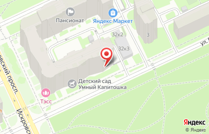 Телекоммуникационная компания Юнет Коммуникейшн на Искровском проспекте на карте
