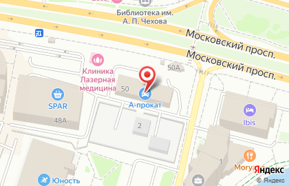 Поликлиника Арс медика на Московском на карте