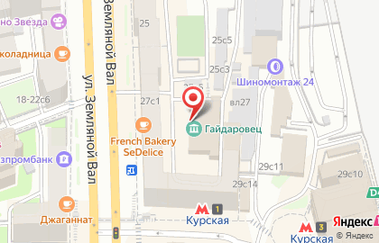 Хореографическая студия Entrée на метро Курская на карте