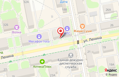 Салон сотовой связи Связной на улице Ленина на карте