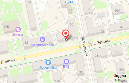 Салон сотовой связи Связной на улице Ленина на карте