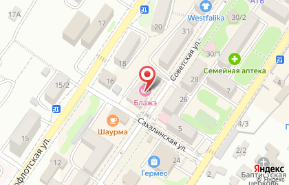 Магазин Идеал на Советской улице на карте