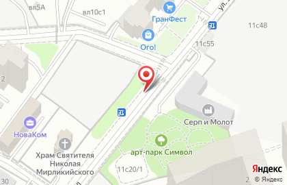 Москва сервис на улице Золоторожский Вал на карте