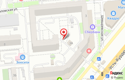 Куриный дворик на Усть-Курдюмской улице на карте