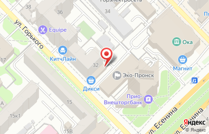 Бьютель на улице Горького на карте