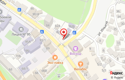 Магазин цветов в Сочи на карте