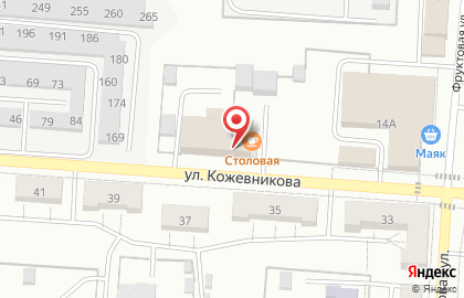 Фабрика окон Форвард на улице Кожевникова на карте