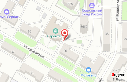 Автопилот на улице Кудрявцева на карте