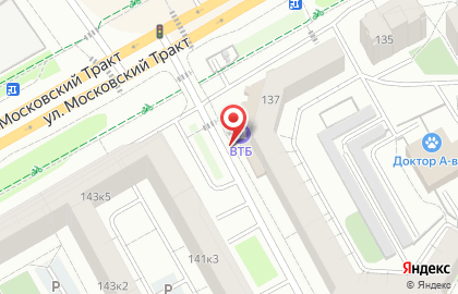Банкомат Запсибкомбанк на Московском тракте, 137/4 на карте