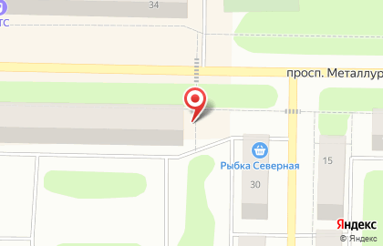 Курьерская служба Cdek на проспекте Металлургов на карте