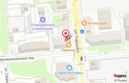 Банкомат Западно-Уральский банк на улице Максима Горького, 45 на карте