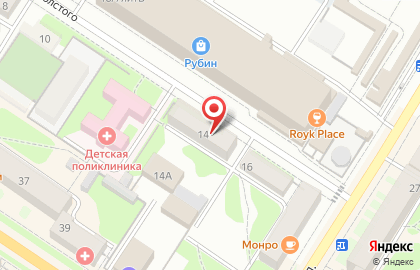 Политическая партия Справедливая Россия, политическая партия на улице Л.Толстого на карте