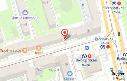 Магазин по продаже овощей и фруктов на улице Смолячкова на карте