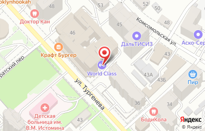 СберБанк на улице Тургенева на карте