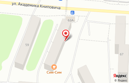 Медицинский центр Будь здоров на улице Академика Книповича на карте