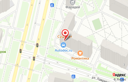 Магазин матрасов Consul на улице Лавриненко на карте