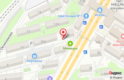 Салон Мир оптики в Первореченском районе на карте