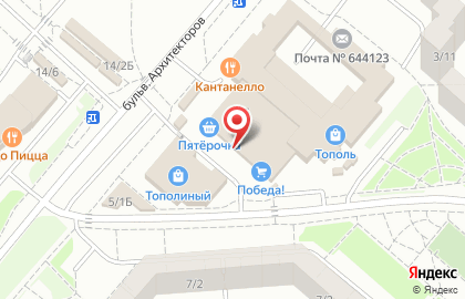 Фирменная розничная сеть магазинов Тюкалиночка в Кировском округе на карте