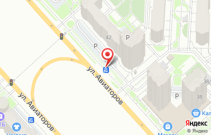 Магазин цветов на ул. Авиаторов, 39/1 на карте