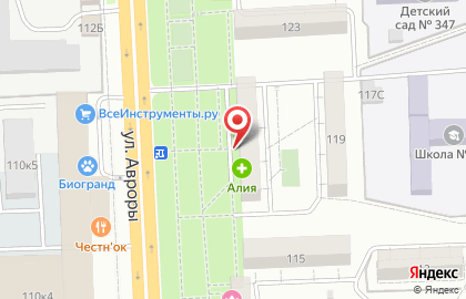 Галерея хозтоваров, ИП Радюшина Ю.Ю. на улице Авроры на карте