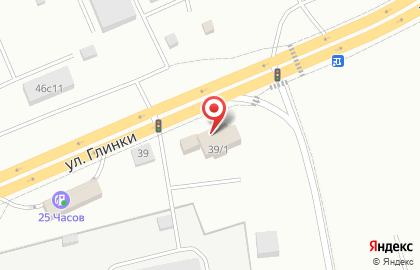 Автосервис На Глинки на карте